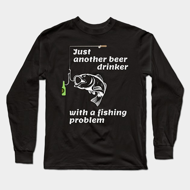 Fishing and Beer Long Sleeve T-Shirt by BishBashBosh